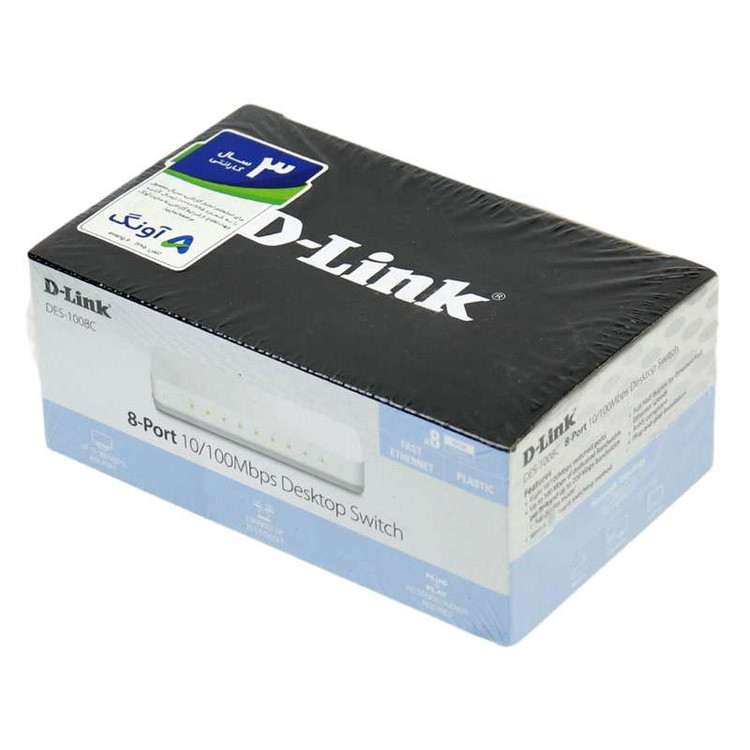 سوییچ 8 پورت دی-لینک مدل DES-1008C