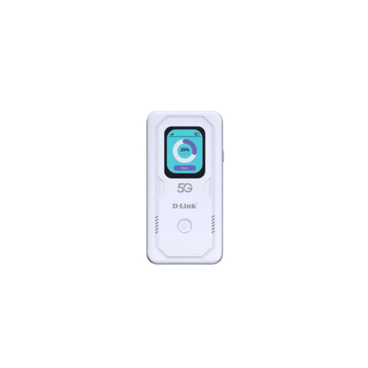 مودم روتر بیسیم قابل حمل 5G دیلینک مدل DWR-500V با پشتیبانی از شبکه 4G/LTE، فناوری Wi-Fi 6، باتری داخلی قابل شارژ، اتصال سیمکارتی و قابلیت پشتیبانی همزمان تا 16 کاربر