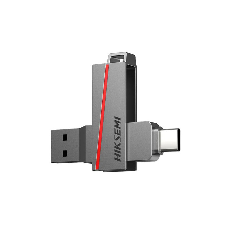 فلش مموری هایک سمی مدل DUAL SLIM E307C ظرفیت 128 گیگابایت با رابط USB 3.2